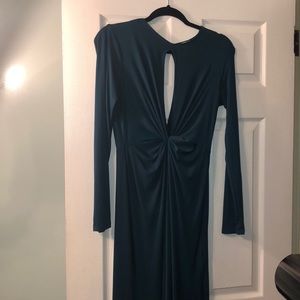 Elegant olive green dress